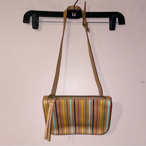 Madewell Tan The Simple Pouch Belt Bag Rainbow Stripe Edition - Picture 4 of 16